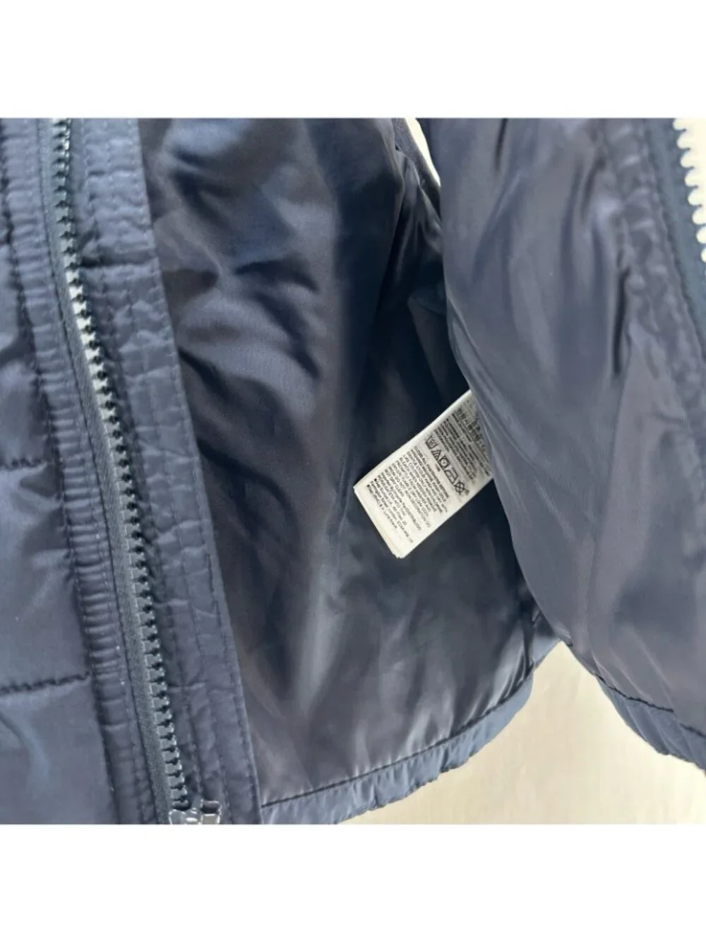 Baby Gap ColdControl Puffer Vest Boys 12-18M Water Resistant Outerwear Navy Blue